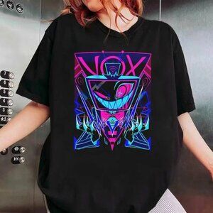 Hazbin Hotel Vox Vaggie Meme T Shirt Cartoon Graphic Fan Gift Retro Vintage 51